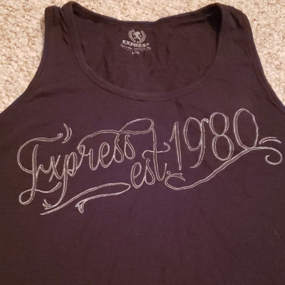 Mens Black EXPRESS tank - Picture 2 of 3